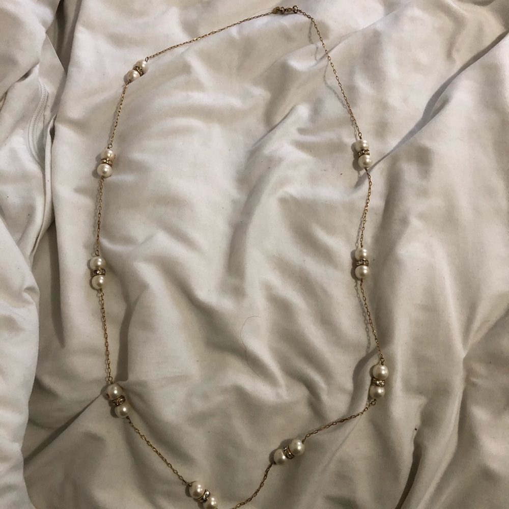 J. Crew long pearl necklace